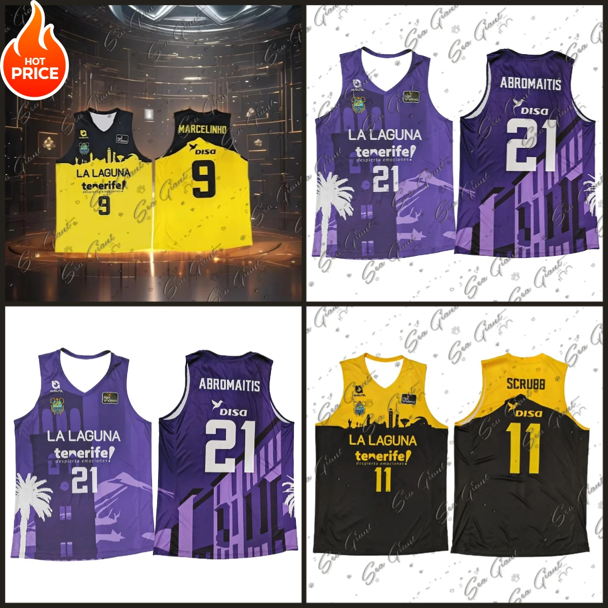 

25-26 Spain Basketball Training Jerseys Sports Jerseys Must-have Jerseys for Fans Tenerife City 3D Printed Sports Jerseys