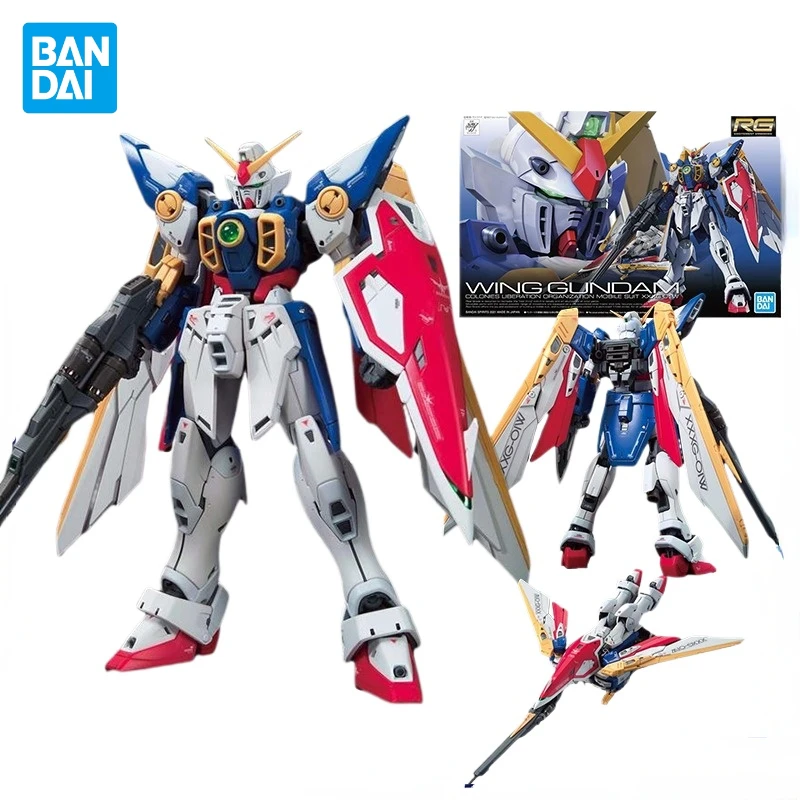 Auf Lager echte Bandai Anime Flügel Gundam RG 1/144 XXXG-01W Montage Modell Anime Action figur Modell Spielzeug Sammler Jungen Geschenke