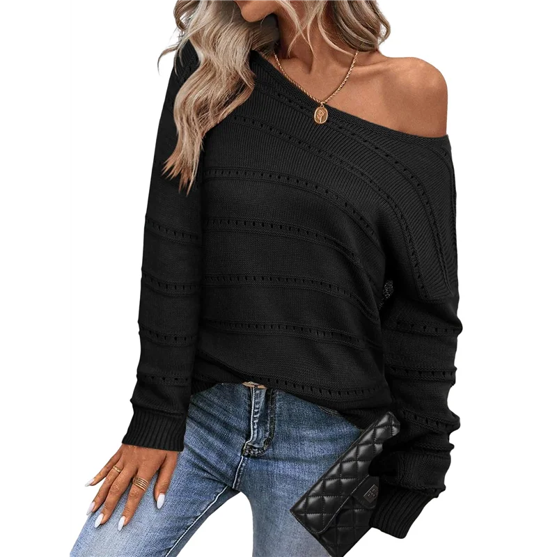 

ABRT-Womens Fashion Hollow Out Blouse Off Shoulder Soft Mesh Sleeve Off Shoulder Outdoor Blouse