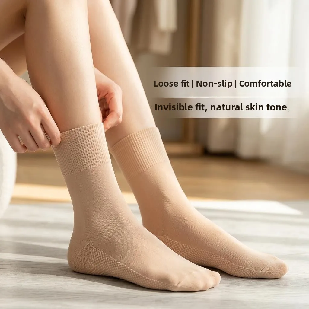 Women's Summer Cotton Velvet Short Socks Breathable Anti-slip Comfortable Non-restrictive Cotton Bottomed Velvet Socks