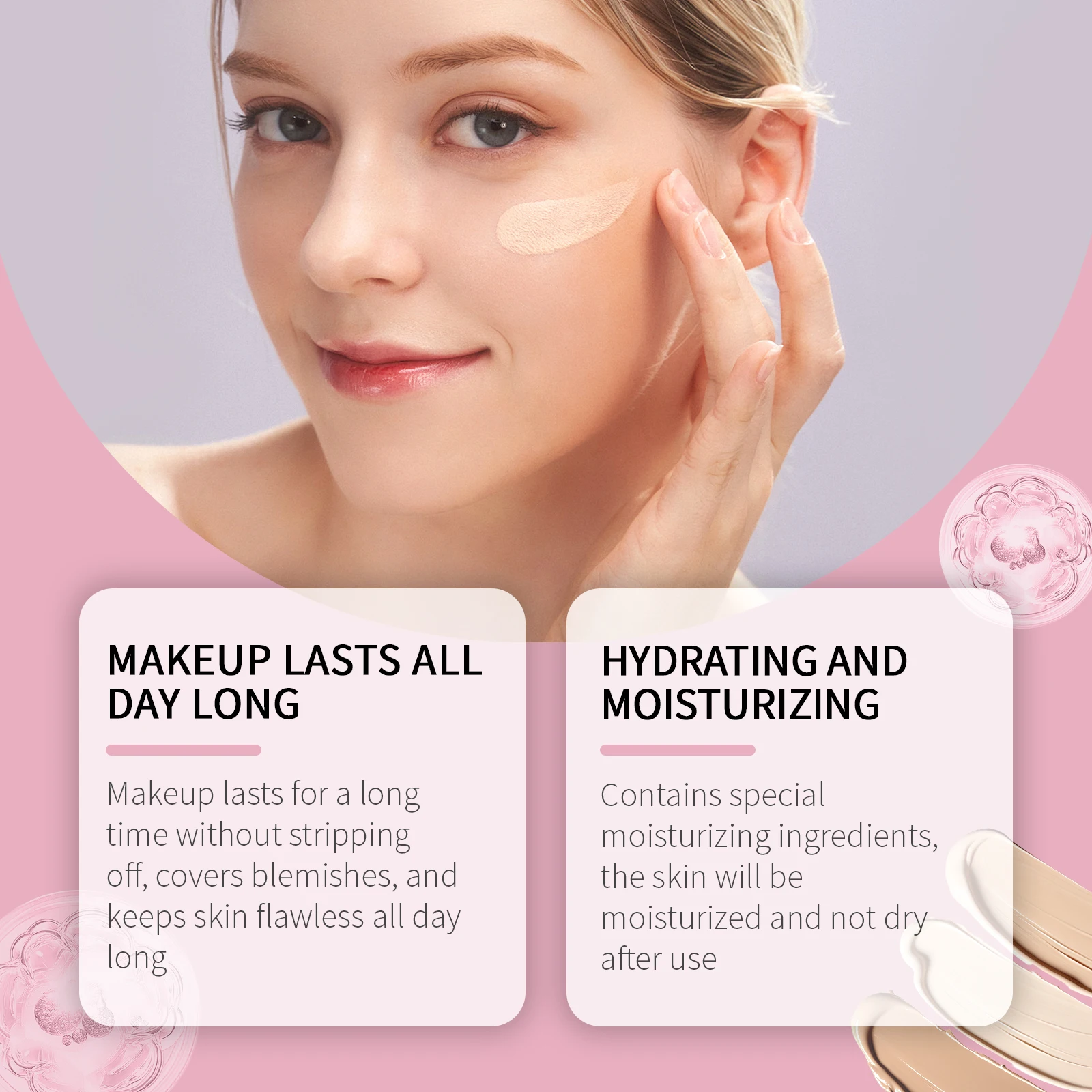 Concealer Waterproof Concealer met volledige dekking voor littekens Natuurlijke afwerking Foundation Langdurige concealer Bedekkende crème Cosmetica