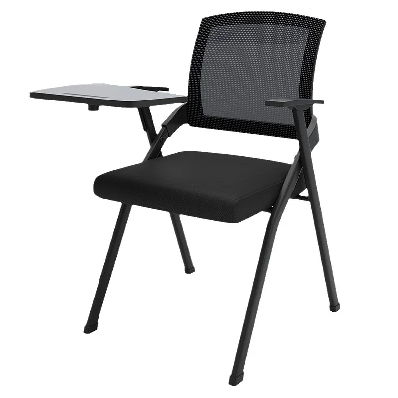 Folding Training Conference Room Chair, Ergonomic Computer Chair, Foldable Office Chair with Writing Board Integration