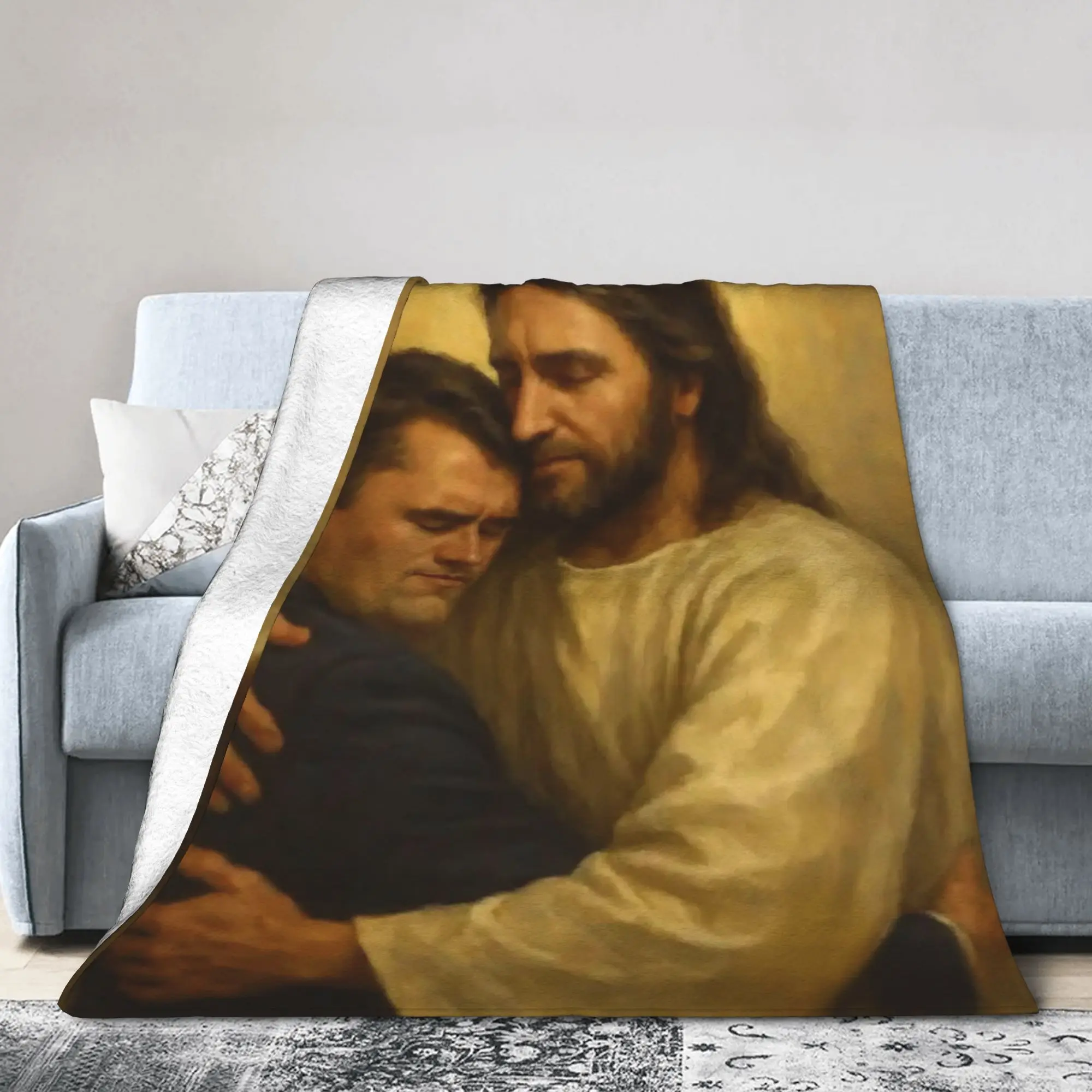 Charlie Kirk Angelic Advocate Flannel Throw Blankets  Blanket for Bed Outdoor Soft Bed Rug,
