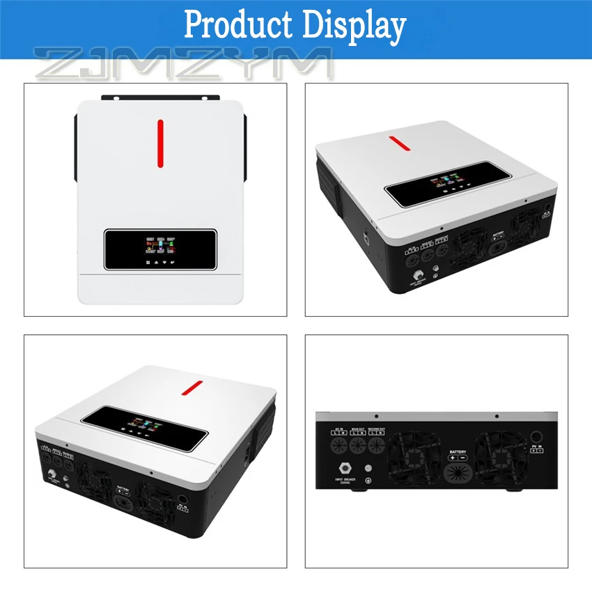 Onduleur MPPT Photovoltaïque Hors Réseau Intégré, 6200W, Sortie 220V, MPPT/BMS, 4,2 KW