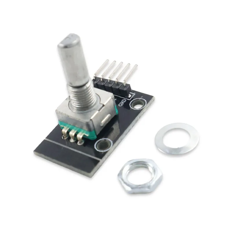 1-10 Pcs KY-040 360 Degree Rotary Encoder Module With Push Button 20 Pulse 5VBrick Sensor Modules For Or DIY Electronics