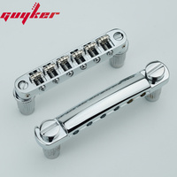 Tune-O-Matic Roller Saddle Guitar Bridge +Guitar Stop Bar Tailpiece With Anchors And Studs for LP SG Guitars