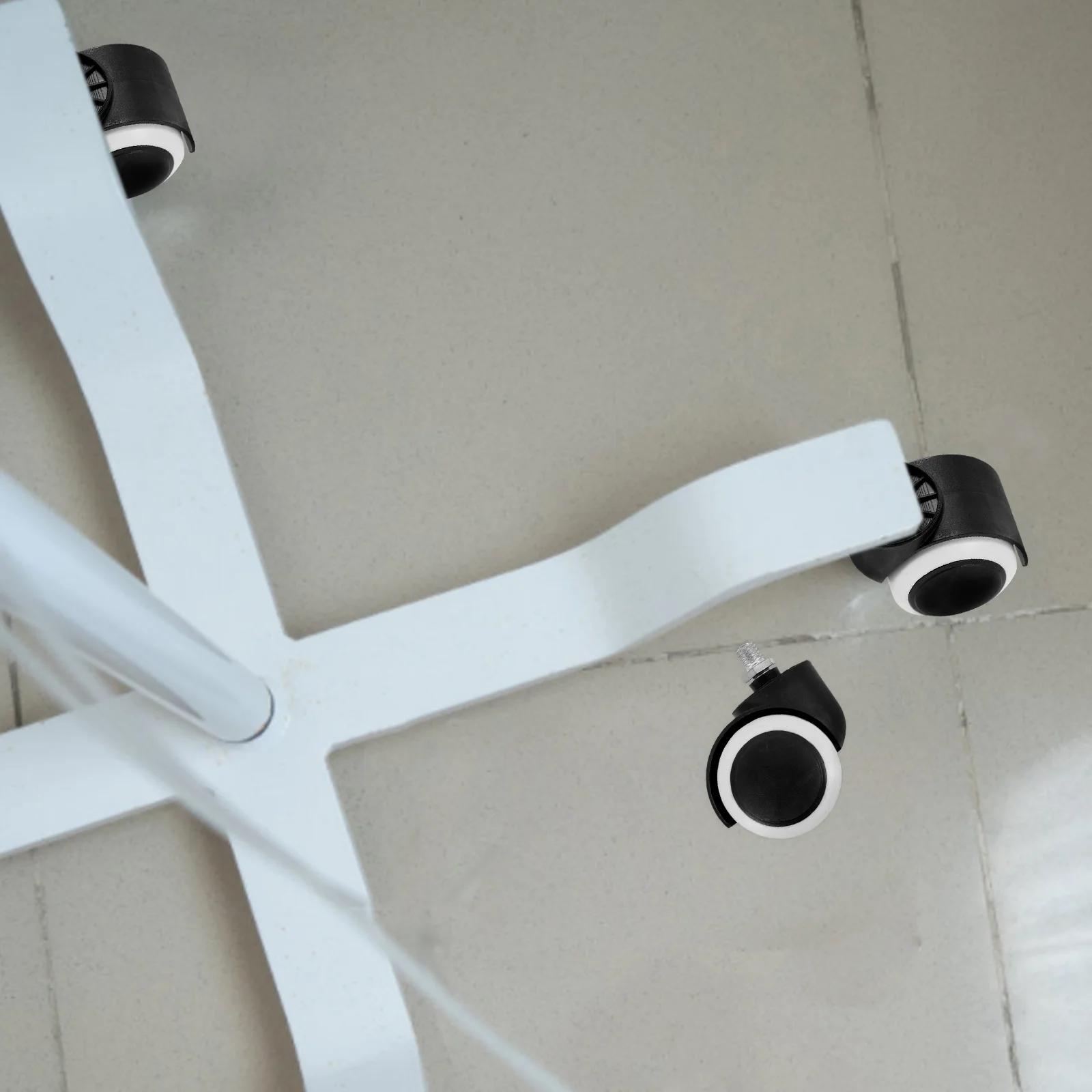 

4pcs Iv Stand Wheels Replacement Swivel Rolling Base For Infusion Pump Compatible Iv Pole Parts Accessories