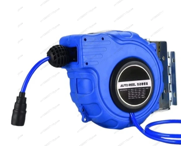 25M Automatic Rewind Air Hose Reel Wall Mount PU Air Line Reel For Air Compressor Auto Car Wash Pneumatic Tools