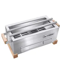 3-5 People Picnic Portable Square Brazier BBQ Grill Outdoor Easy Cleaning BBQ Fire Pit