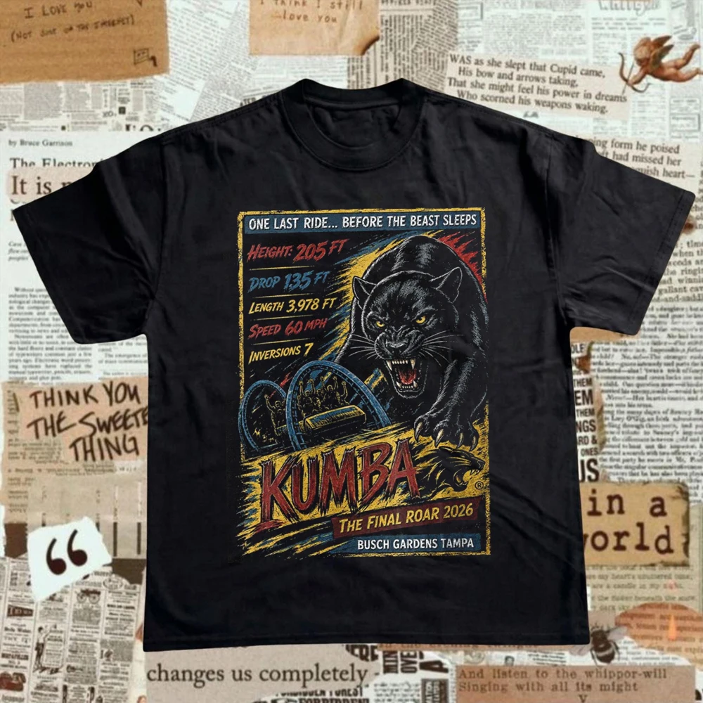 Kumba the Final Roar 2026 Graphic T-shirt Trendy Men Women's 90s Cotton Aesthetic Streetwear Casual Tee Summer Harajuku Y2K Tops