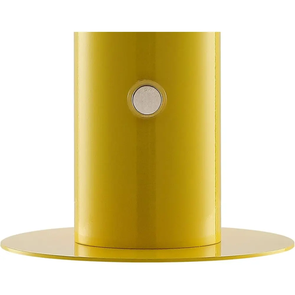 11 Contemporary Mushroom Table Lamp - Rechargeable/Cordless, Ideal for Reading, Living, Office, and Bedroom, Yellow view 5