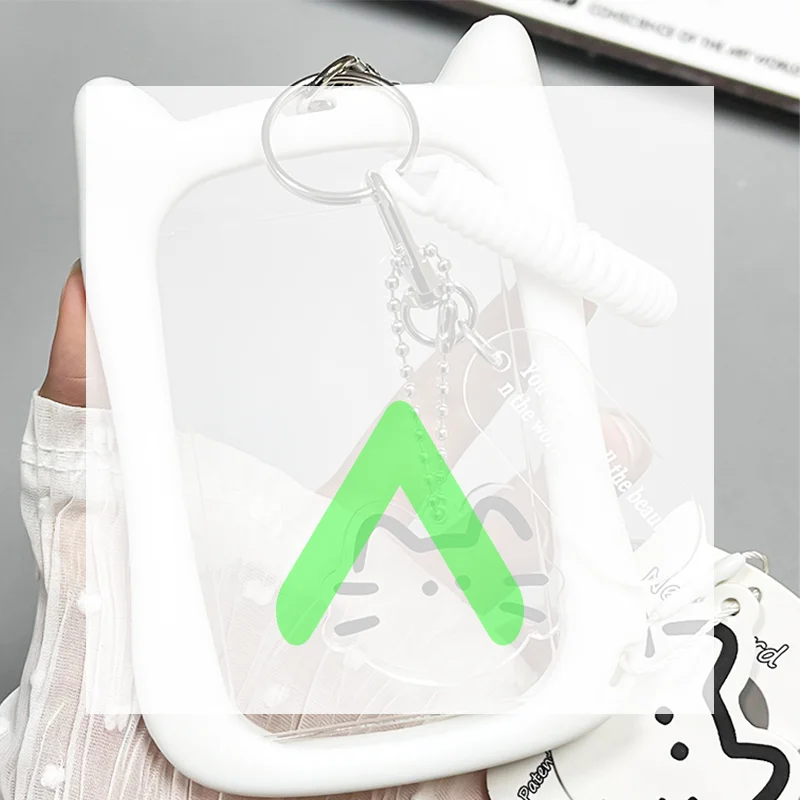 

New Cartoon Card Holder Idol Photo Protective Case Photocard Holder Unisex Kawaii Campus Card Cover Transparent Simple Card Cove