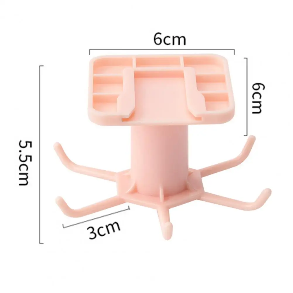 Kitchen Spoon Hanger Kitchen Utensil Hanger Rack 360° Rotating Spoon Ladle Storage Hook Self-adhesive under for Cabinets