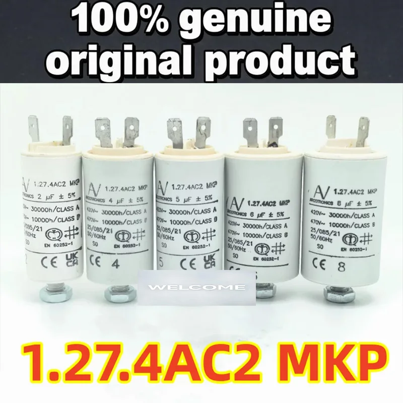 1pcs 100% Original ARCOTRONICS AV1.27.4AC2 MKP 1.5uF2uF2.5uF3.15uF5uf6uf8uf10uf ABB Inverter Starting Capacitor