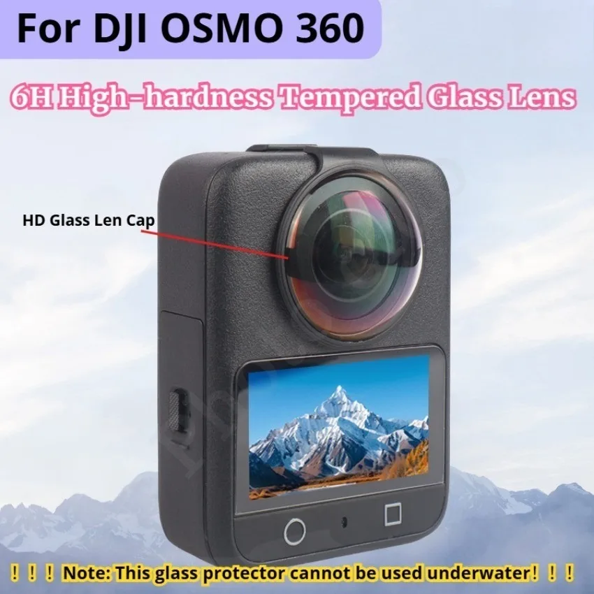 

DJI OSMO 360 HD стеклянная крышка объектива оптическое стекло защитная линза 6H закаленное стекло высокой твердости зеркальная пленка аксессуары для камеры DJI