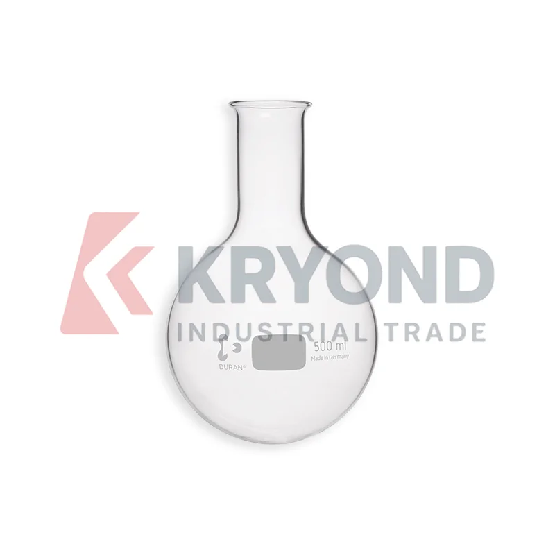 JSHD Round Bottom Flask 50ml 100ml 250ml 500ml Borosilicate Glass Narrow Neck Laboratory Chemistry Glassware Research Use Pack