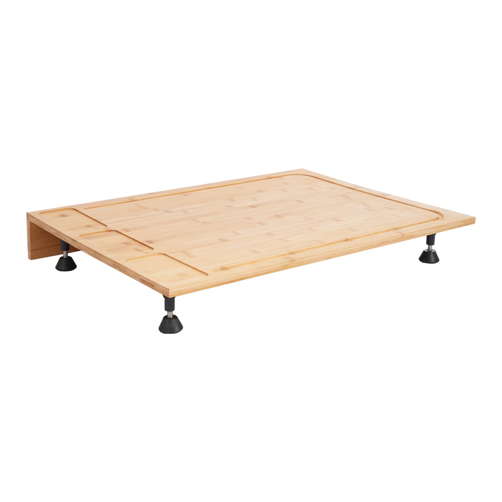 75×54×10cm Schneidebrett und Herdabdeckung aus Bambusmaterial, vielseitig einsetzbares Schneidebrett für Häuser/Wohnheime/kleine Wohnungen – Detail 9
