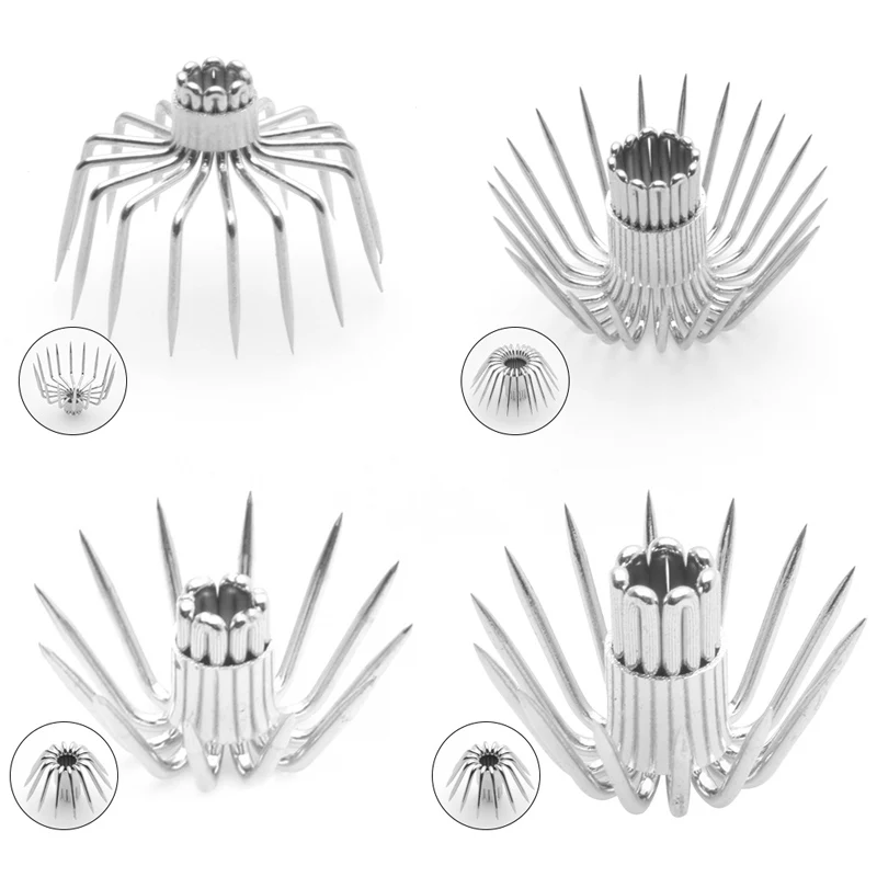 10 pcs Sea fishing with wooden shrimp, squid hook, umbrella hook, squid needle, no barb, sea fishing hook