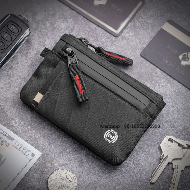 Anti-magnetic Card Bag for Travel Abroad Anti-theft Swipe Coin Purse Waterproof Rfid Document Bag Portable Key Case Wallet