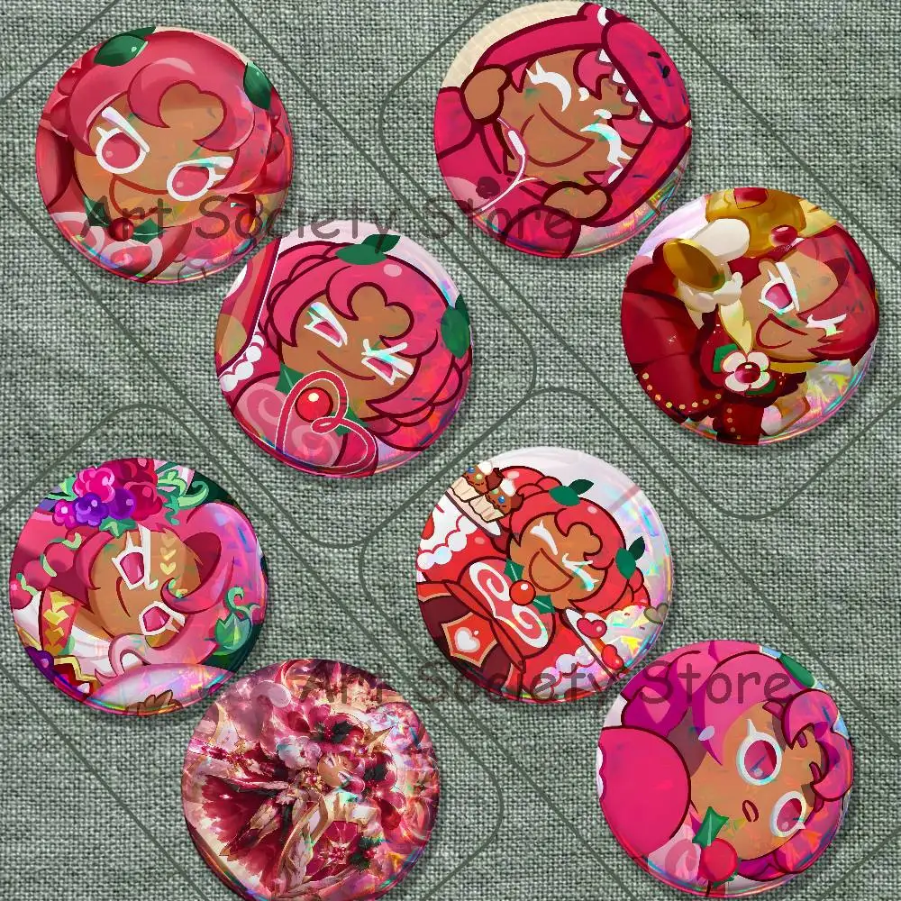 Kingdom Hollyberry C-Cookie 2-piece set Pins Backpack Clothes Jewelry Accessories Round Brooch Button Badge Fans Collection Gift