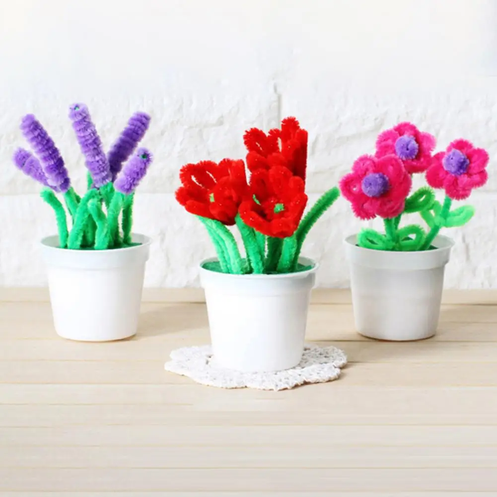 

Pipe Cleaners Set Colorful Chenille Stems 100pcs Assorted Kids Pipe Cleaners for Diy Art Crafts Preschool Education Educational