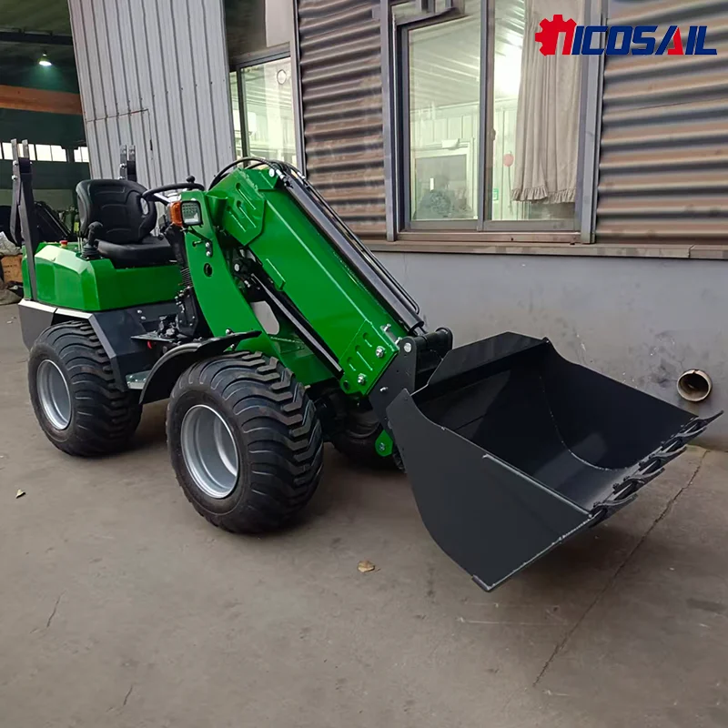 شحن مجاني EURO 5 EPA محرك ديزل صغير جودة عالية الجبهة نهاية رافعة عجل النمط الأوروبي 2.5 طن للبيع