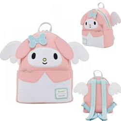 Loungefly Sanrio My Melody Cinnamoroll Kuromi Cosplay Angel Mini Backpack  Monsters Inc Mike Wazowski Scare Shoulder Bag Purse