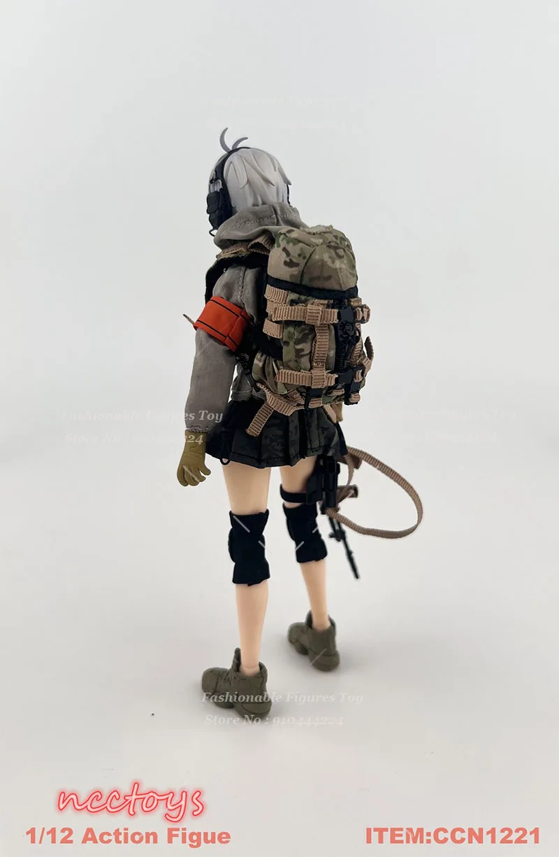 

1/12 Men Women Soldier Backpack Savior Tactical Vest Mini Backpack Combat Equipment Accessory Fit 6Inch Action Figure Model Doll