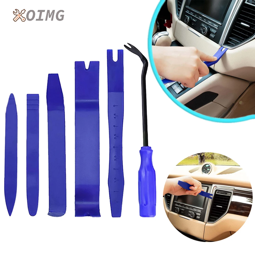 Auto Door Clip Panel Trim Removal Tools Kits Navigation Blades Disassembly Plastic Car Interior Seesaw Conversion Repairing Tool