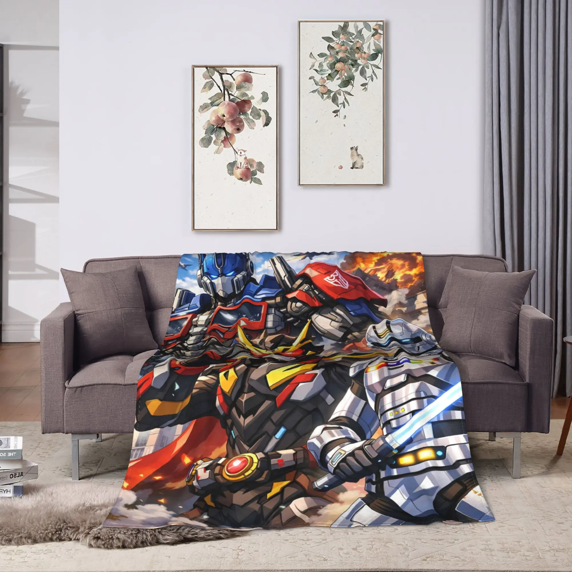 Fire Red Group Collage Kamen Rider Blanket Quality Warm  Bedding Throws Winter Airplane Travel Living Room Novelty Bedspread