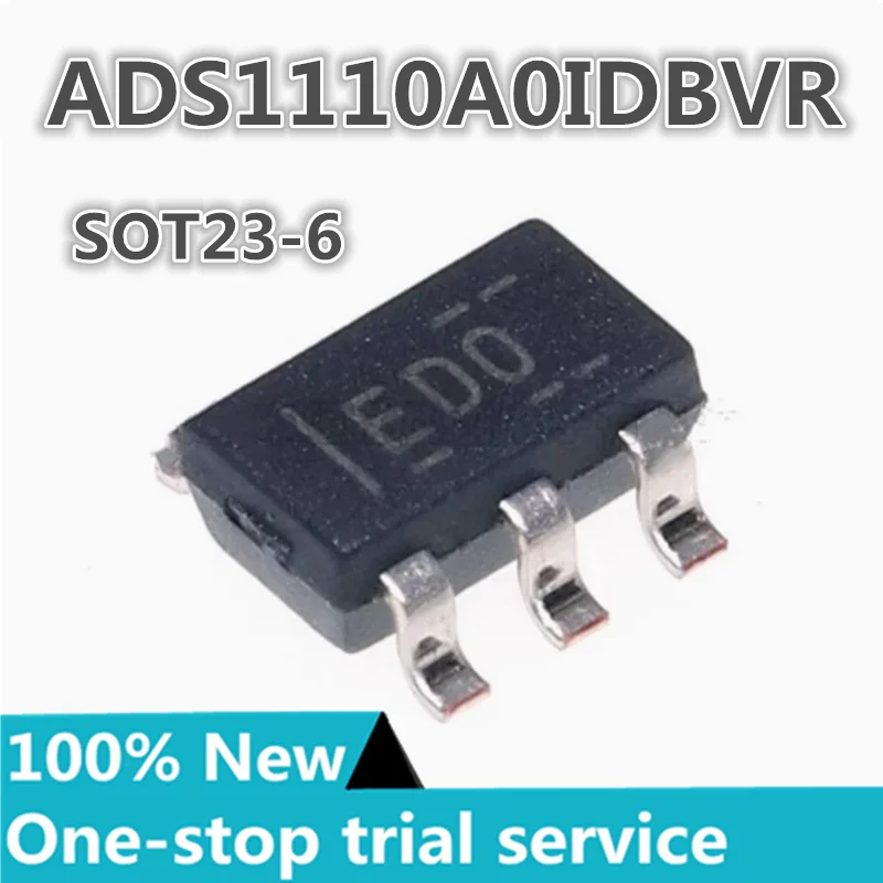 5-100pcs ADS1110A0IDBVR ADS1100A0IDBVR SOT23-6 Self-calibrating 16-bit analog digital converter chip Brand new original genuine