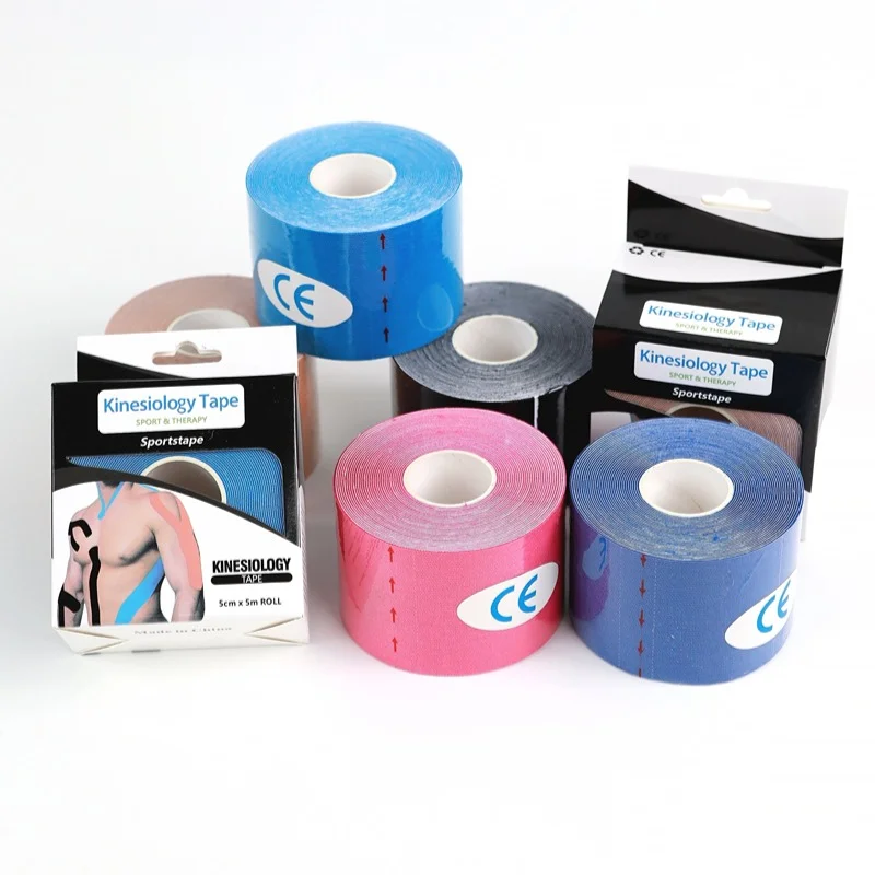 New Original Cotton Elastic Premium Athletic Tape Kinesiology Tape Muscle Bandage Athletic Sports Tape Latex Free Hypoallergenic