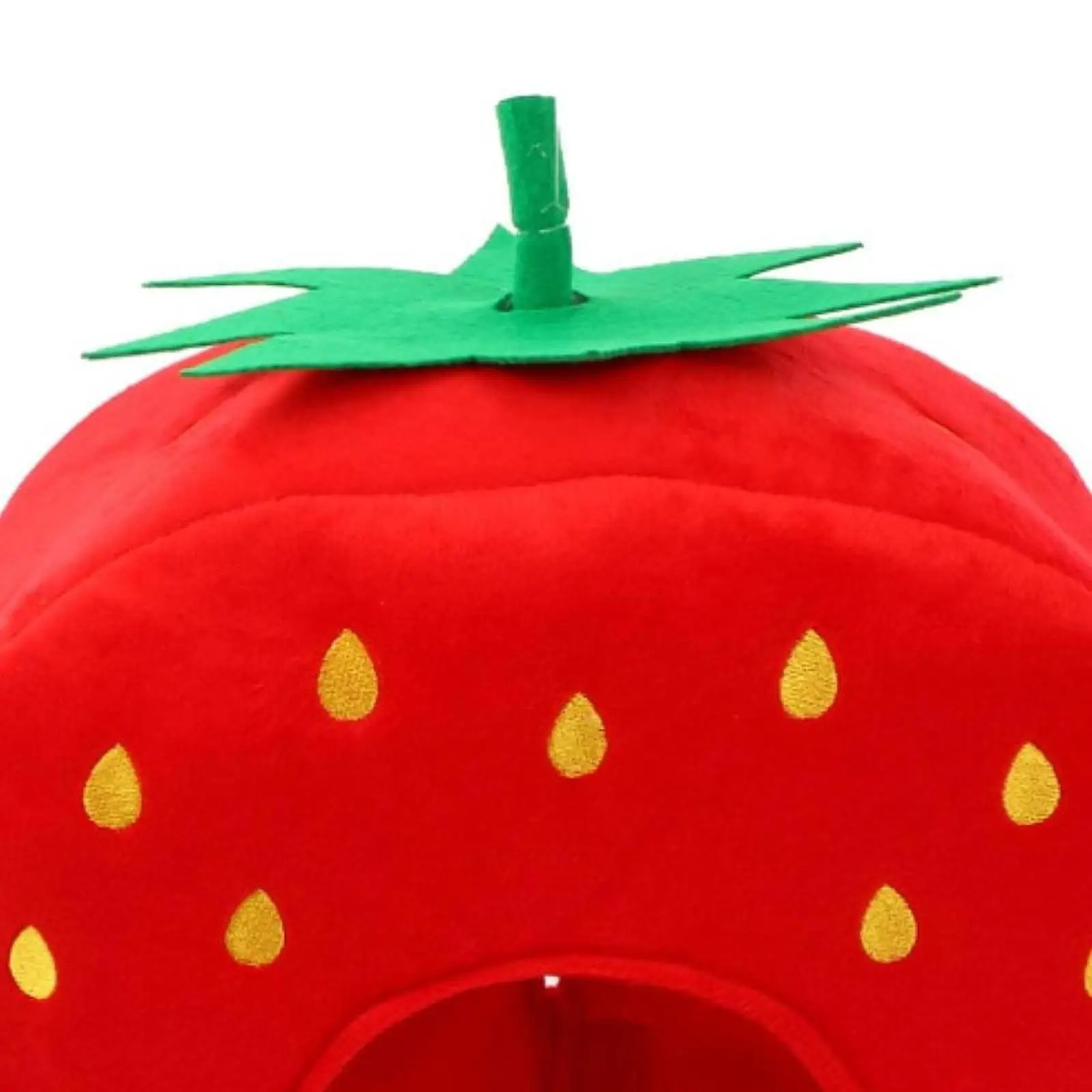 Simpatico cappello di peluche Accessori per costumi morbidi alla fragola per travestimenti selfie per eventi