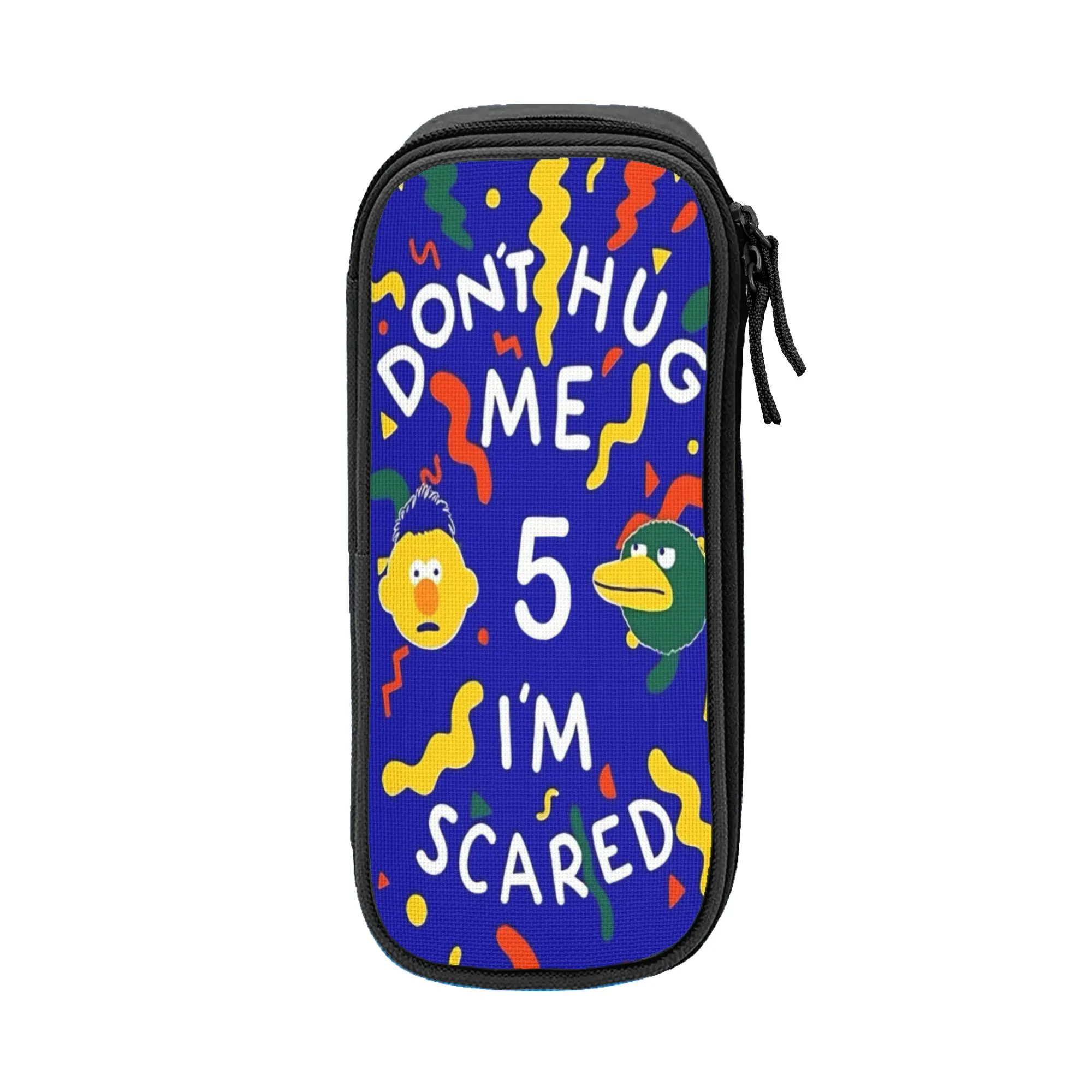 Creative Don't Hug Me I'm Scared Pencil Case  Pencil Pouch Pen Box for Girls Boys Large Storage Pencil Bags Office stationery