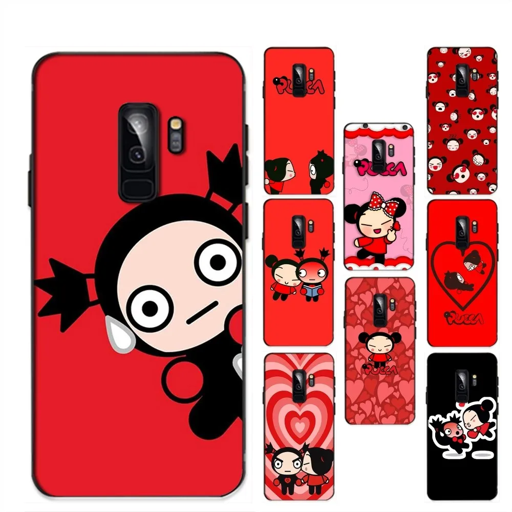 Cartoon P-Pucca G-Garu Phone Case For Samsung S 9 10 20 21 22 23 30 23 24 Plus Lite Ultra FE S10lite Fundas