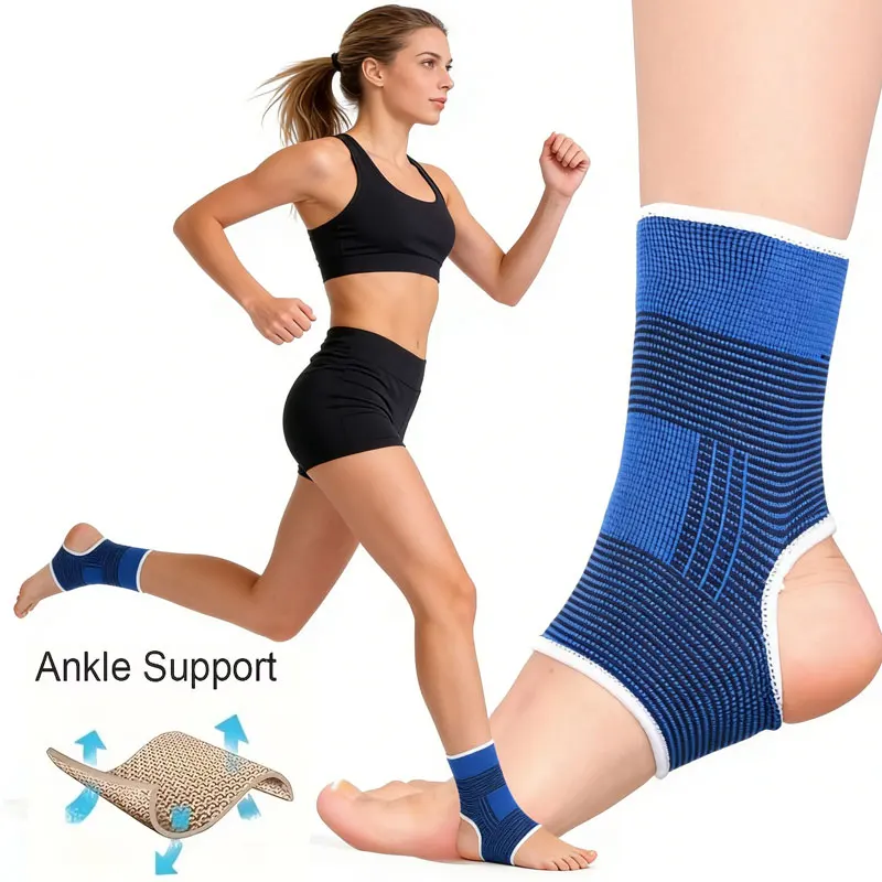 1pc/1Pair Knitted breathable Ankle Support Brace, Best Ankle Compression Support Brace for Foot and Heel