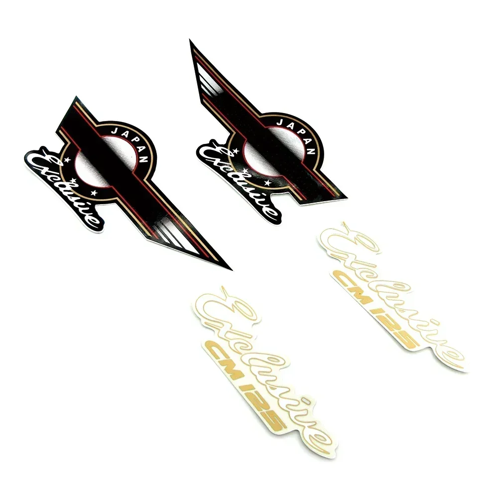 

AA1 Pair Motorcycle Fuel Oil Tank Badge Emblem Stickers 3D Logo Fairing Engraving Decals Protective Sticker For Honda CM125 Cm 1