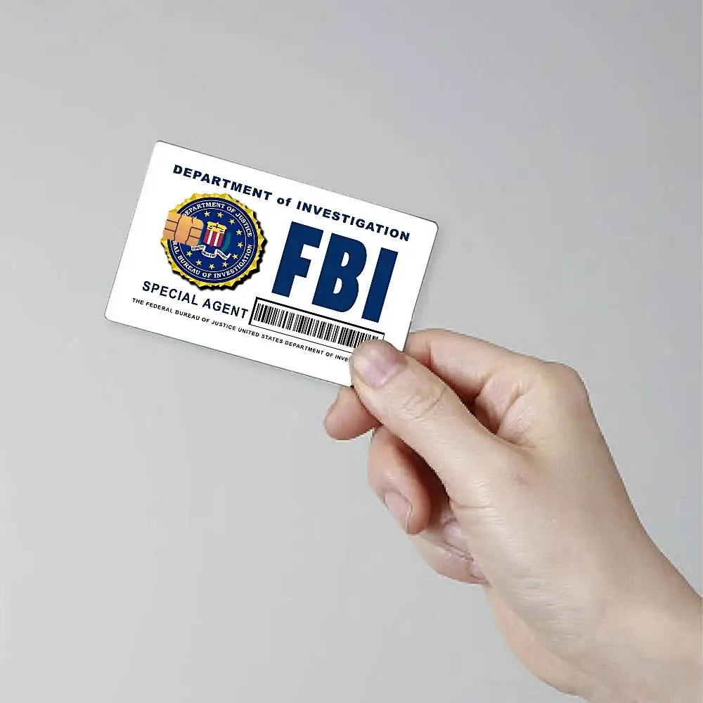 

Police FBI Credit Debit Card Film Skin Sticker Credit Skin Stickers For Bank Bus Metro Sticker Waterproof Women G