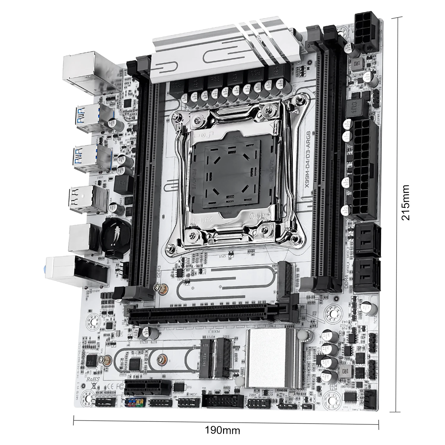 MACHINIST X99 Motherboard Xeon E5 2680 V4 LGA 2011-3 CPU DDR4 16GB RAM Support TPM2.0 ARGB C612 Chip DDR4/DDR3 Slot X99M D3/D4