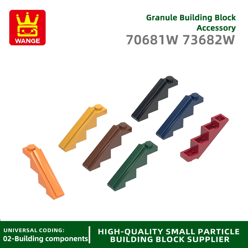 Wange 70681W 73682W 100g/86PCS House Ridge Building Blocks Compatible with Bricks Moc Color City Palace Accessories Parts Toys