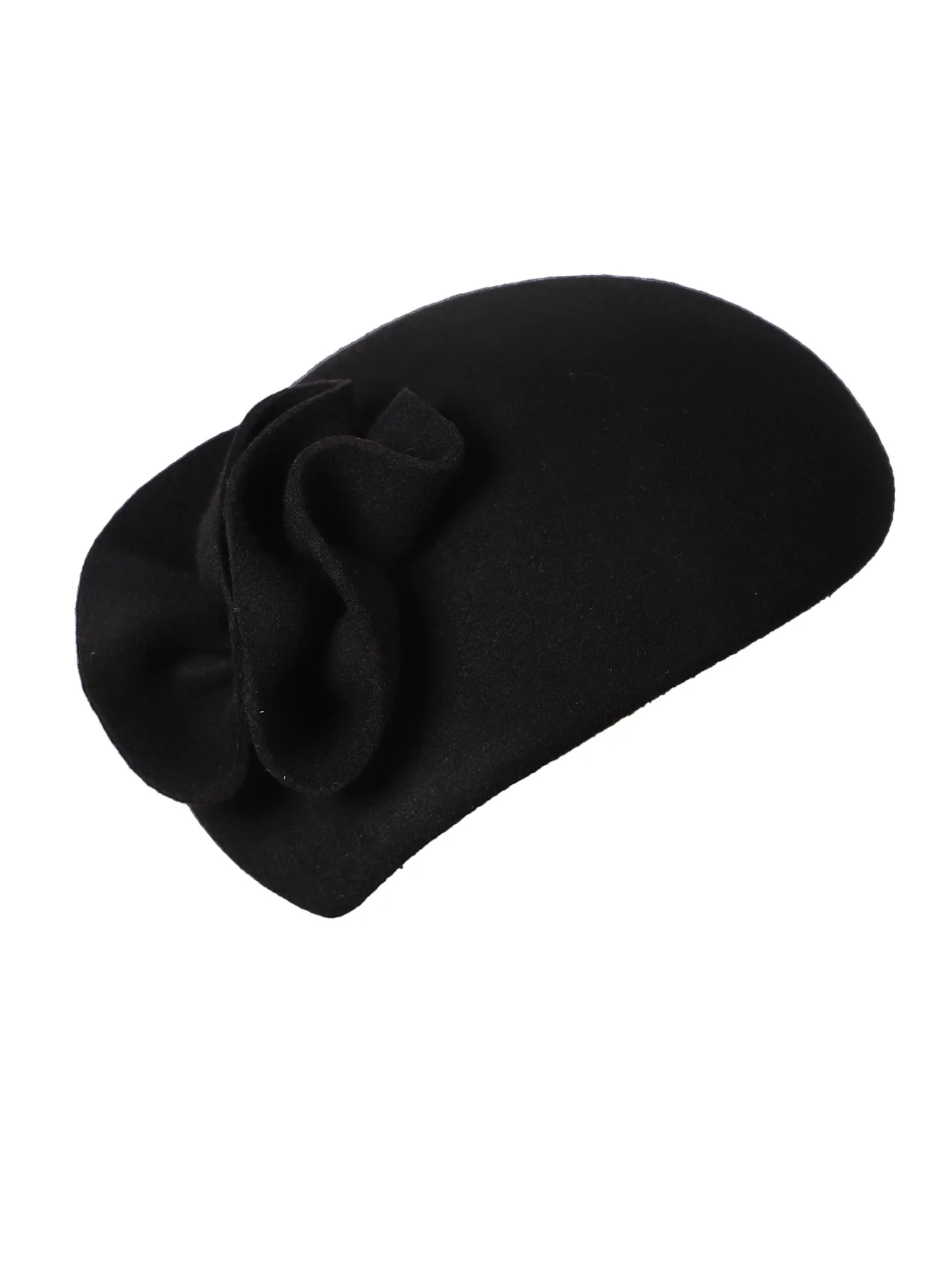 FS Wollfilz-Fascinator-Hüte für Damen und Herren, Hochzeit, elegante Teeparty, formelle Vintage-Kirchen-Pillbox-Hut mit Blumen-Derby-Kappe – Detail 4
