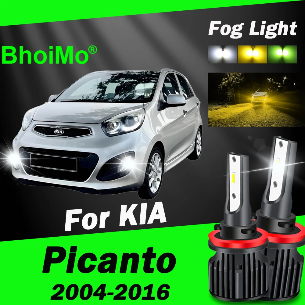 

BhoiMo 2004 - 2016 For KIA Picanto Led Bulb Front Fog Light Lamp 2005 2006 2007 2008 2009 2010 2011 2012 2013 2014 2015