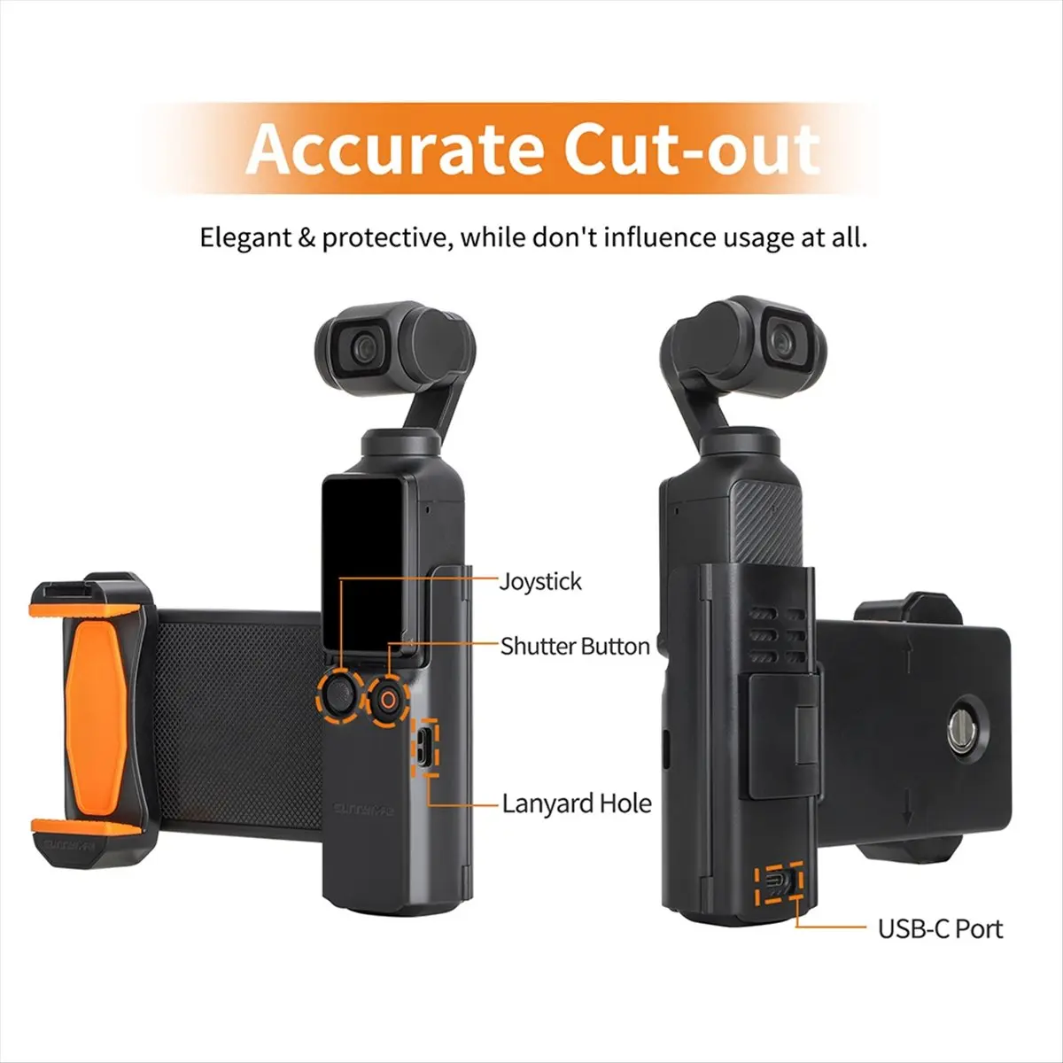 

Для Pocket3 расширяющийся держатель для телефона, адаптер, защитная рамка-органайзер, холодный ботинок, многофункциональный аксессуар