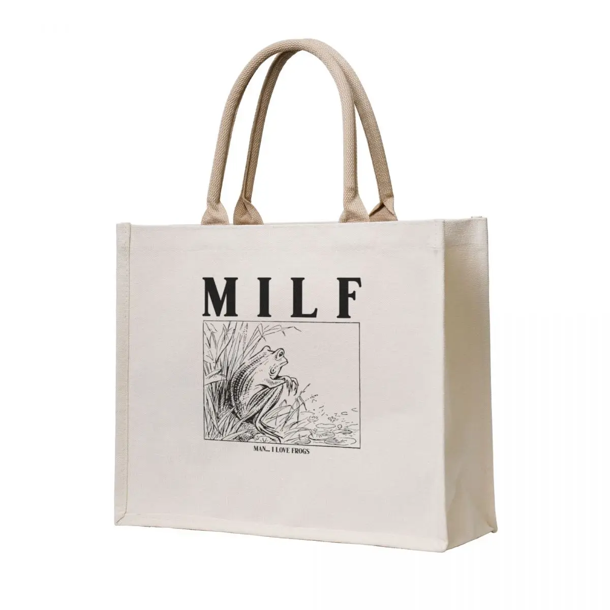 

Man, I love Frogs! Tote Bag cute pouch bag shopper bag women hand bags