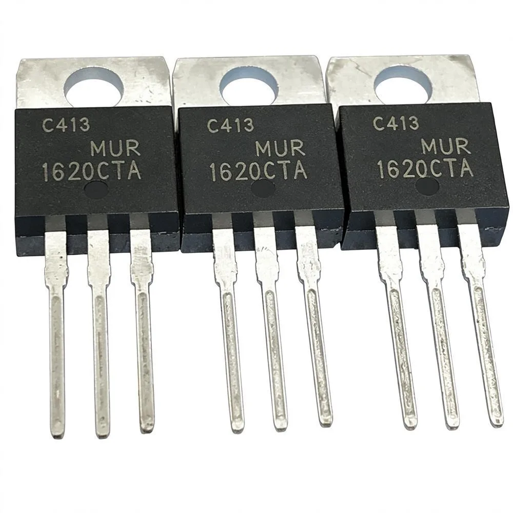 5PCS MUR1620CTA 16V 200A UFF100-04 40V 100A V30120S 120V BYS459F‑1500S 1500V 10A HFP3205 C4517 2SC4517 900V 3A