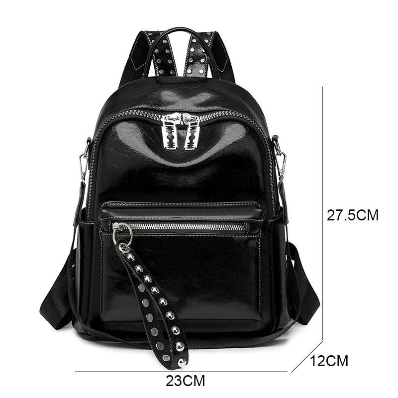 Women Soft Leather Backpacks High Capacity Female Back Pack Casual Travel Ladies Bagpack Machial Feminina for Teenager Grils Sac