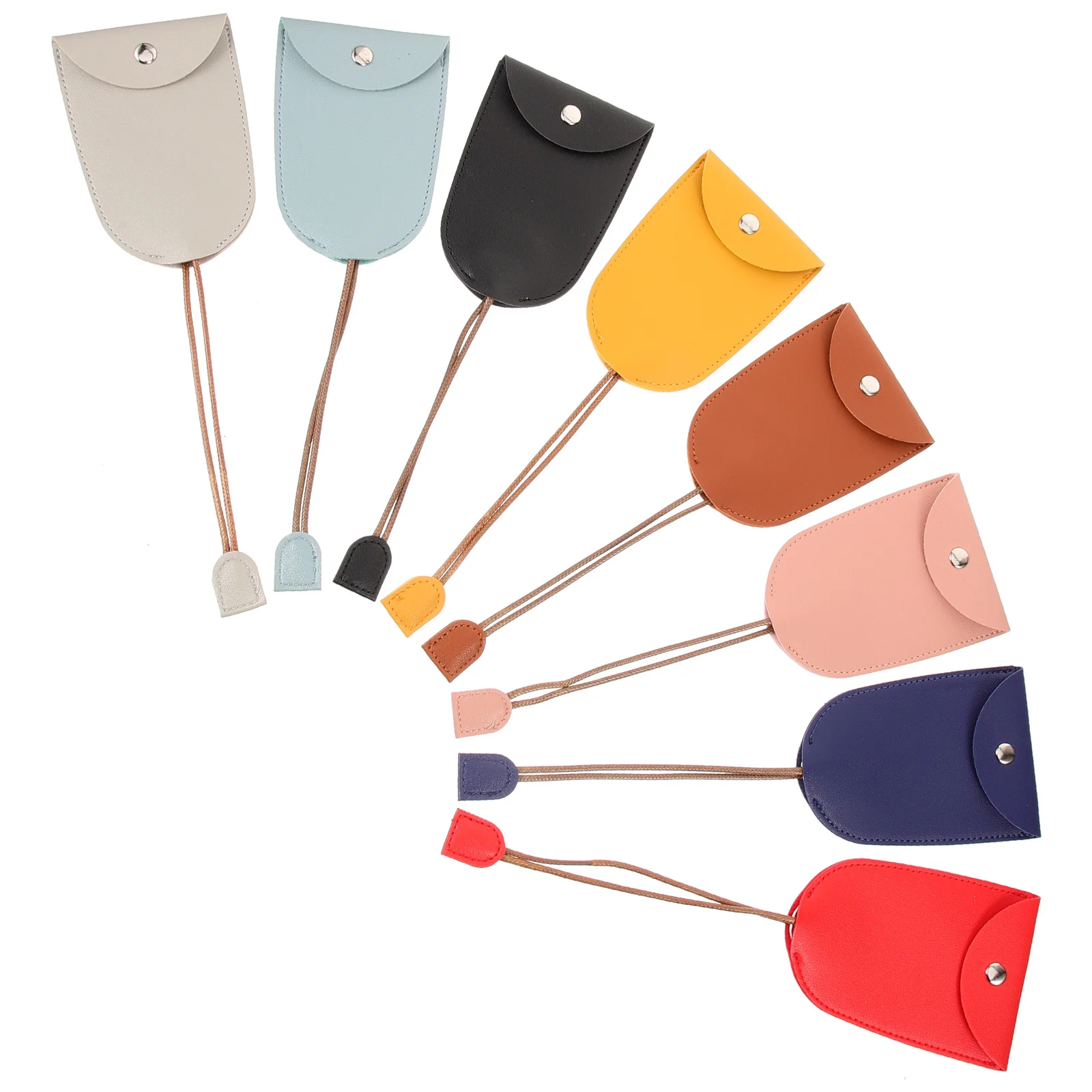 

8Pcs Cute Pull-Out Key Key Case Portable Small Compact Decorative Keychain Bag Pull Out Sleeve for Car Keys