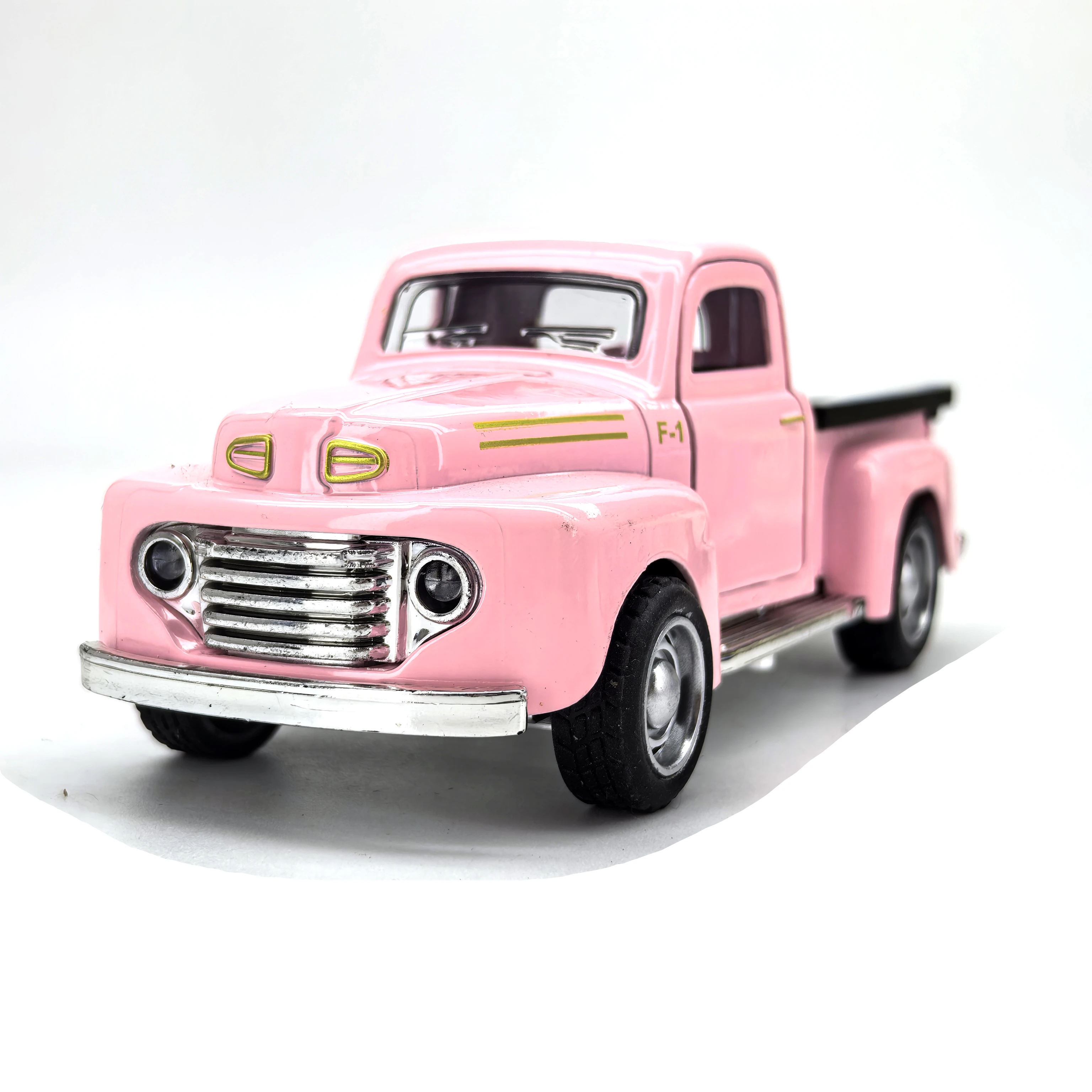 Modelo clásico de coche vintage de aleación rosa, escala 1/36, juguete de colección de vehículos vintage