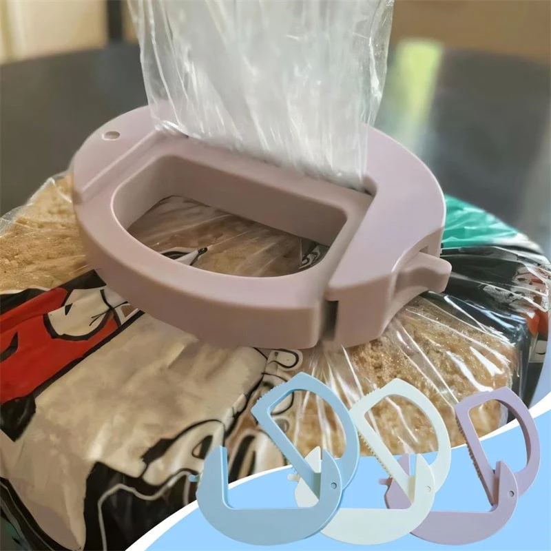 Portable Kitchen Storage Food Snack Sealing Bag Clips,Refrigerator Magnet Sealer Clamp Plastic Tool Kitchen Accessories 1pc