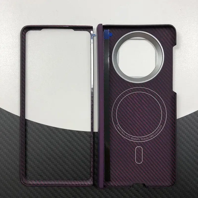 

Phone Purple Huawei Mate X5 x5 MX5 Aramid Carbon Fiber Magnetic Wireless charging